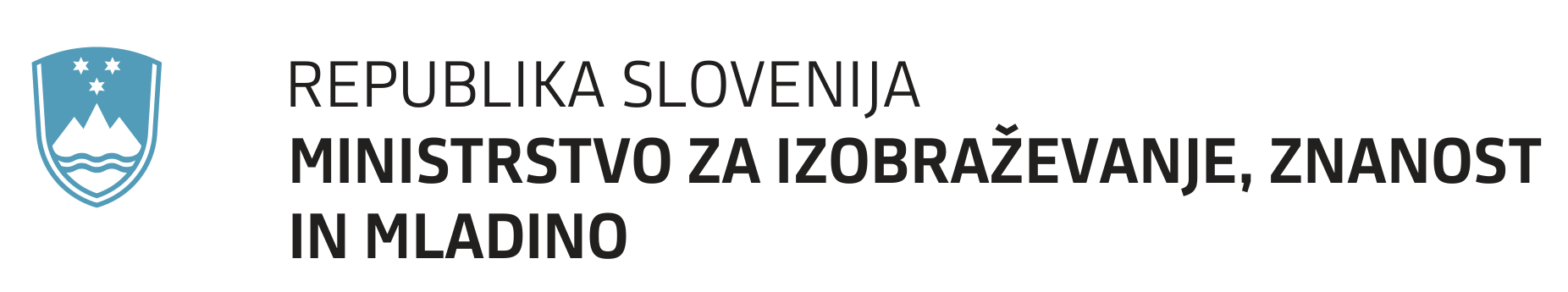 Ministrstvo za visoko šolstvo, znanost in inovacije logo